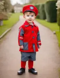 Postman Pat Costume Toddler face swap