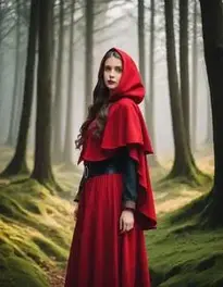 Premium Red Riding Hood Costume Girl face swap