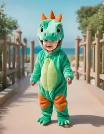 Teal Cuddlesaur Toddler face swap