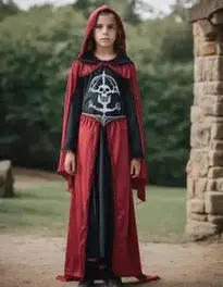 Tween Miss Reaper Costume Girl face swap