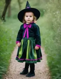 Verdant Spring Witch Toddler face swap