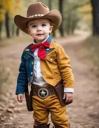 Wee Infant Cowboy face swap