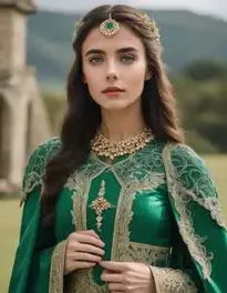 Woman Emerald Maiden face swap