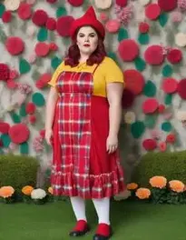 Woman Garden Gnome Plus Size face swap