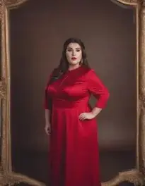 Woman Plus Size Little Red face swap