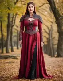 Plus Size Crimson Maiden Woman face swap