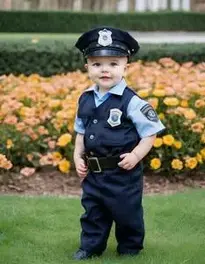 Police Officer Infant face swap