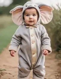 Posh Peanut Ollie Elephant Infant face swap