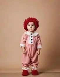 Rag Doll Costume Infant face swap