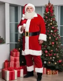 Regal Santa Adult Plush face swap