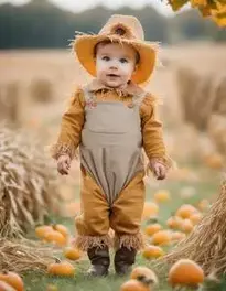Sunny Scarecrow Infant face swap
