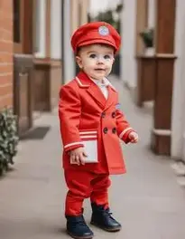 Toddler Mr Postman face swap