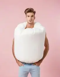 Marshmallow Blow Up face swap