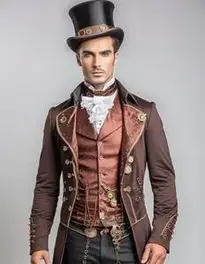 Steampunk Men Outfit face swap