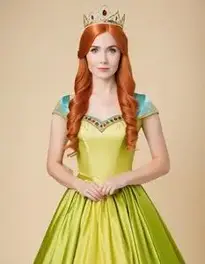 Anna Coronation Dress face swap