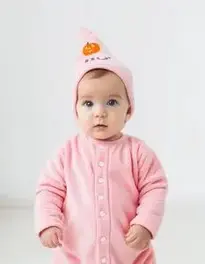 Infant Halloween face swap