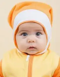 Infant Halloween face swap