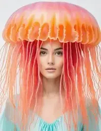 Jellyfish face swap