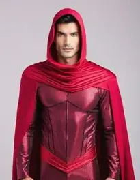 Crimson Cowl Cosplay face swap