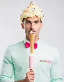 Ice Cream Man Outfit face swap