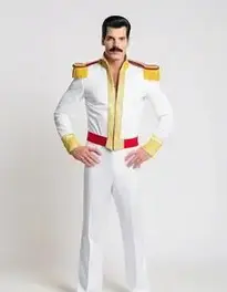 Freddie Mercury Fancy Dress Xxl face swap