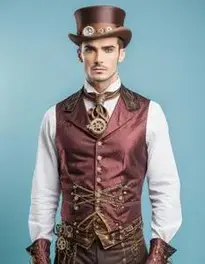 Steampunk Men Cosplay face swap
