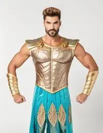 Men Poseidon face swap