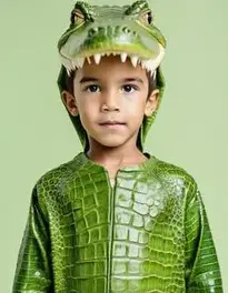 Boy Crocodile face swap