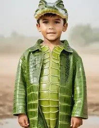 Boy Crocodile face swap