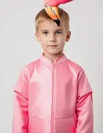 Boy Flamingo face swap