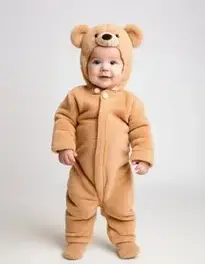 Teddy Bear Outfit Newborn face swap