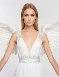 Angel Fancy Dress Woman face swap