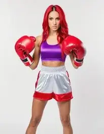 Boxing Fancy Dress Woman face swap