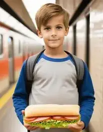 Subway Sandwich face swap