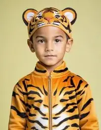 Tiger Boy Outfit face swap