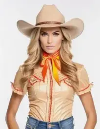 Cowgirl Costume Halloween Woman face swap