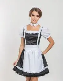 French Maid Outfit Halloween face swap