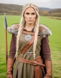 Huntress Viking Cosplay Female face swap