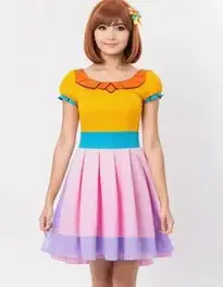 Dora Cosplay Dress face swap
