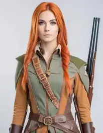 Female Hunter Cosplay face swap