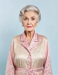 Glamorous Granny Fancy Dress face swap