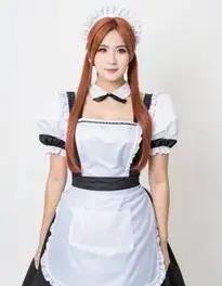Maid Cosplay Costume Plus Size face swap
