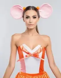 Mouse Halloween Costume Woman face swap