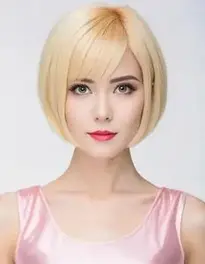 Short Blonde Hair Cosplay face swap