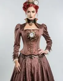 Steampunk Halloween Costume For Woman face swap