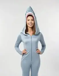 Woman Shark face swap