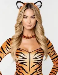 Tiger Costume For Adults face swap