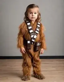 Boy Chewbacca face swap