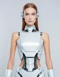 Woman Robot face swap