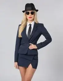 blues brothers fancy dress Motel Satin Cowl neck Dress